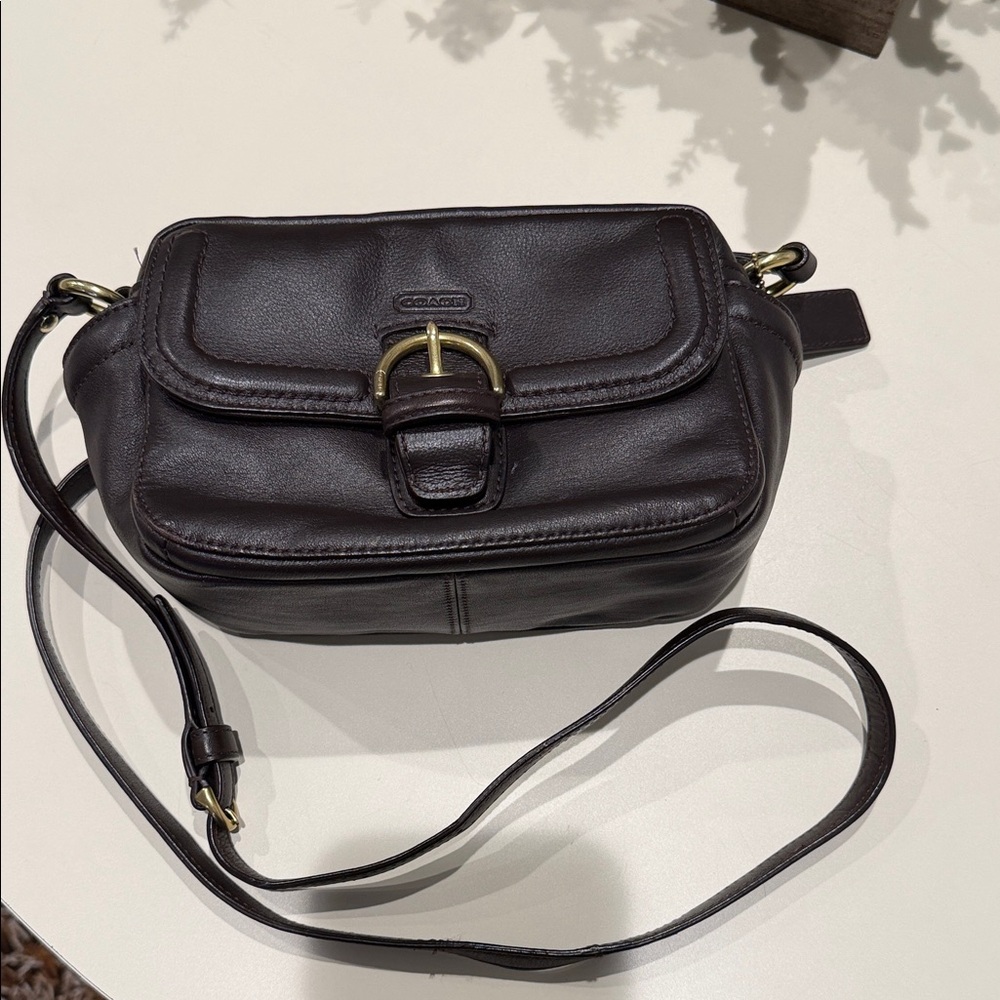 Vintage COACH Campbell Leather Camera Crossbody Bag - Picture 11 of 15